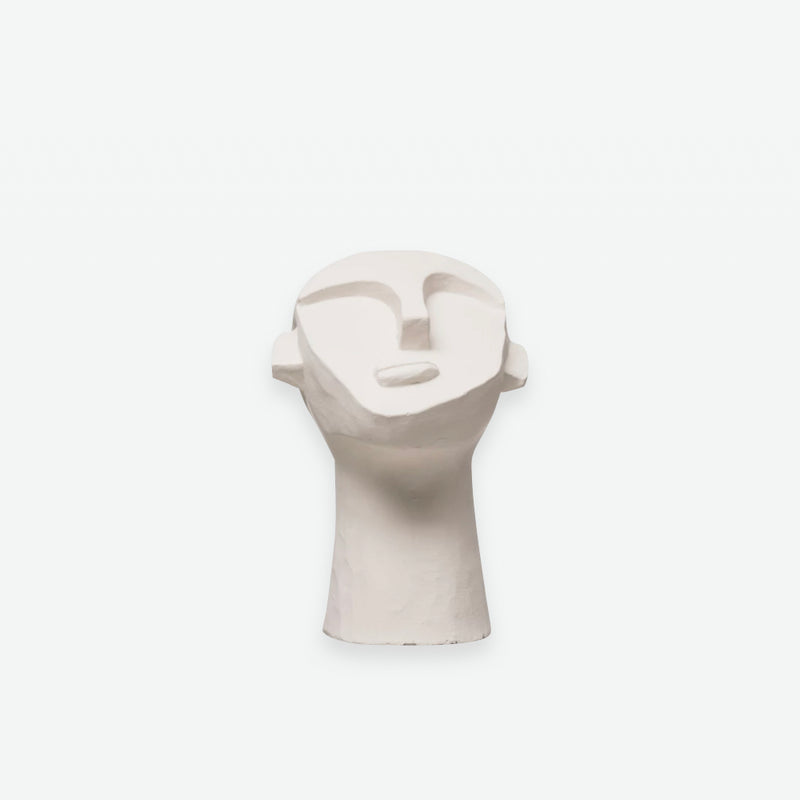 Cement Face Sculpture