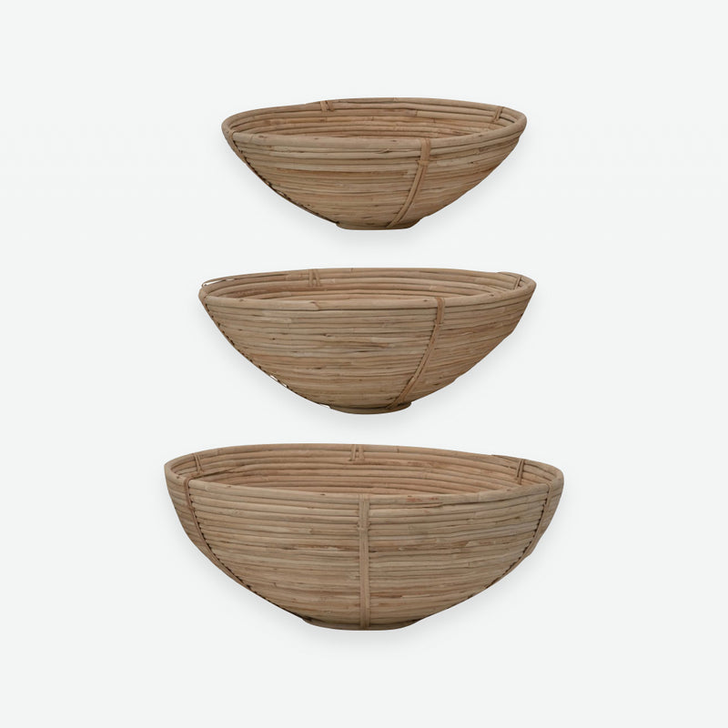 Woven Cane Bowls