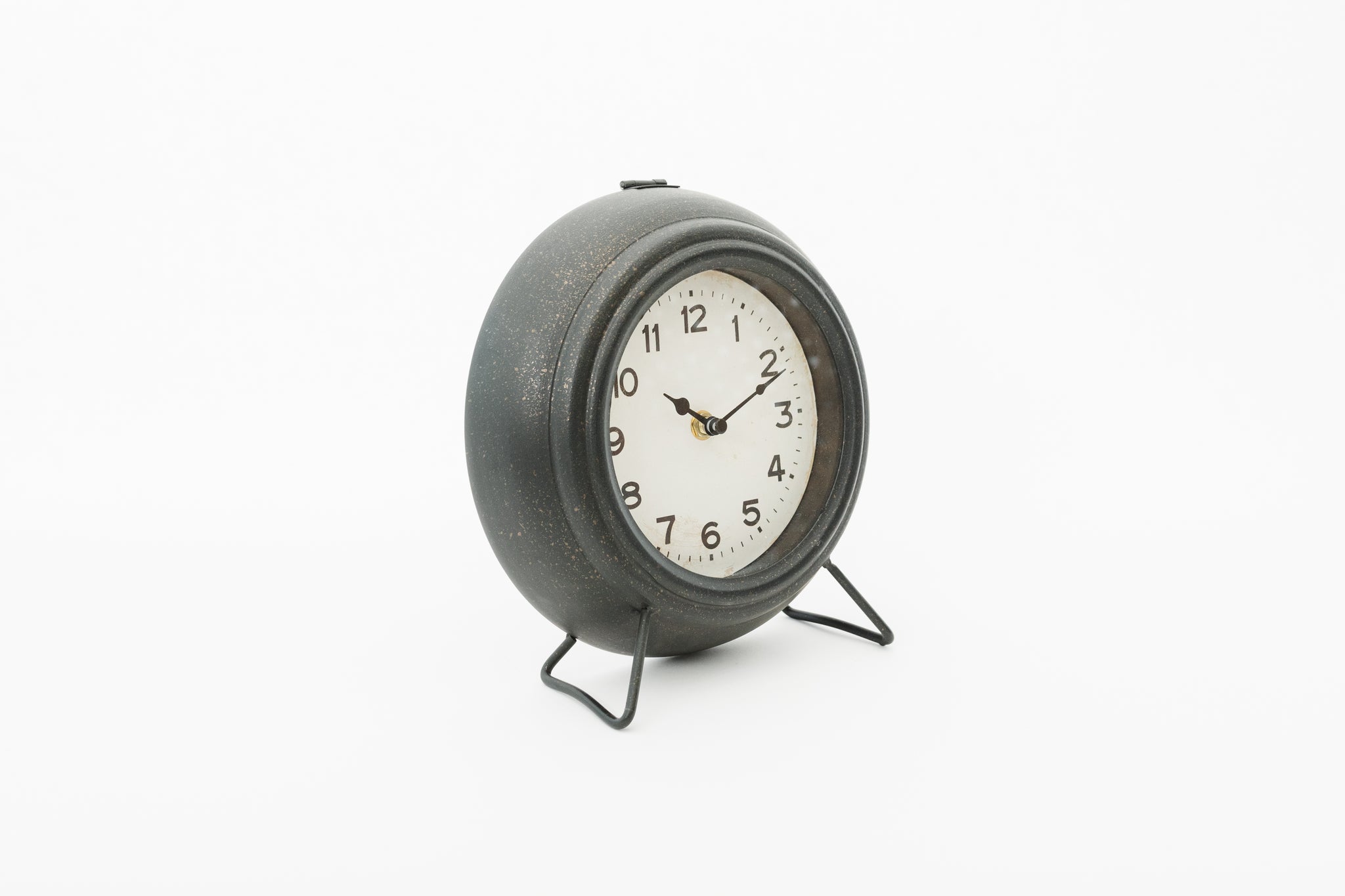 Antiqued Black Clock