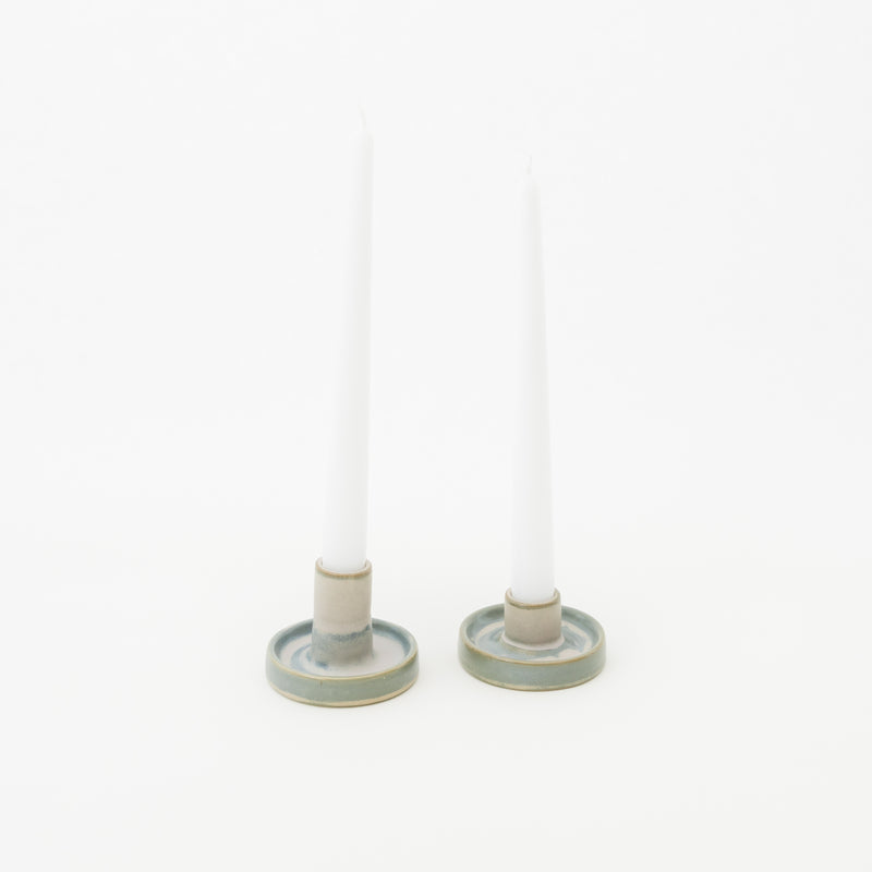 Ceramic Taper Candle Holders (Set of 2)