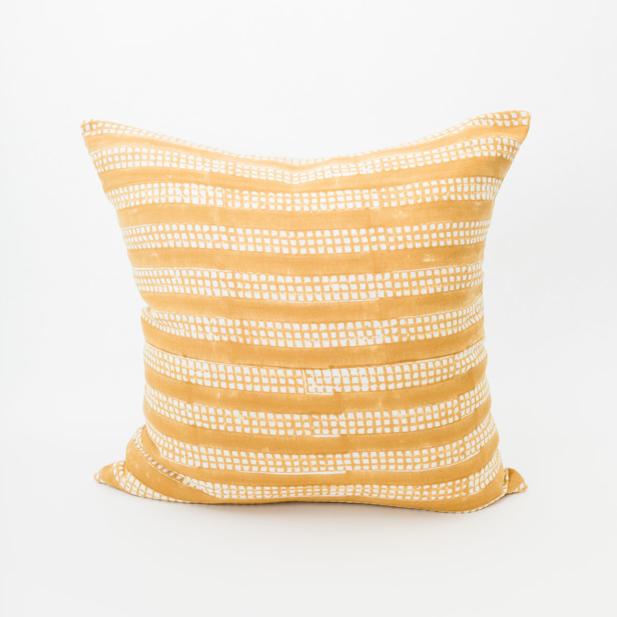 Yellow-Dotted Pillow Cover